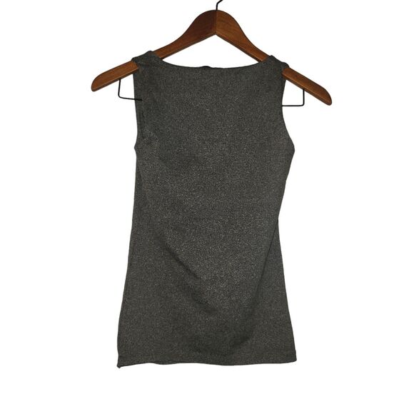 Zara Women's WB Collection Gray Scoop Neck Tank Top Small Stretch - Picture 2 of 3